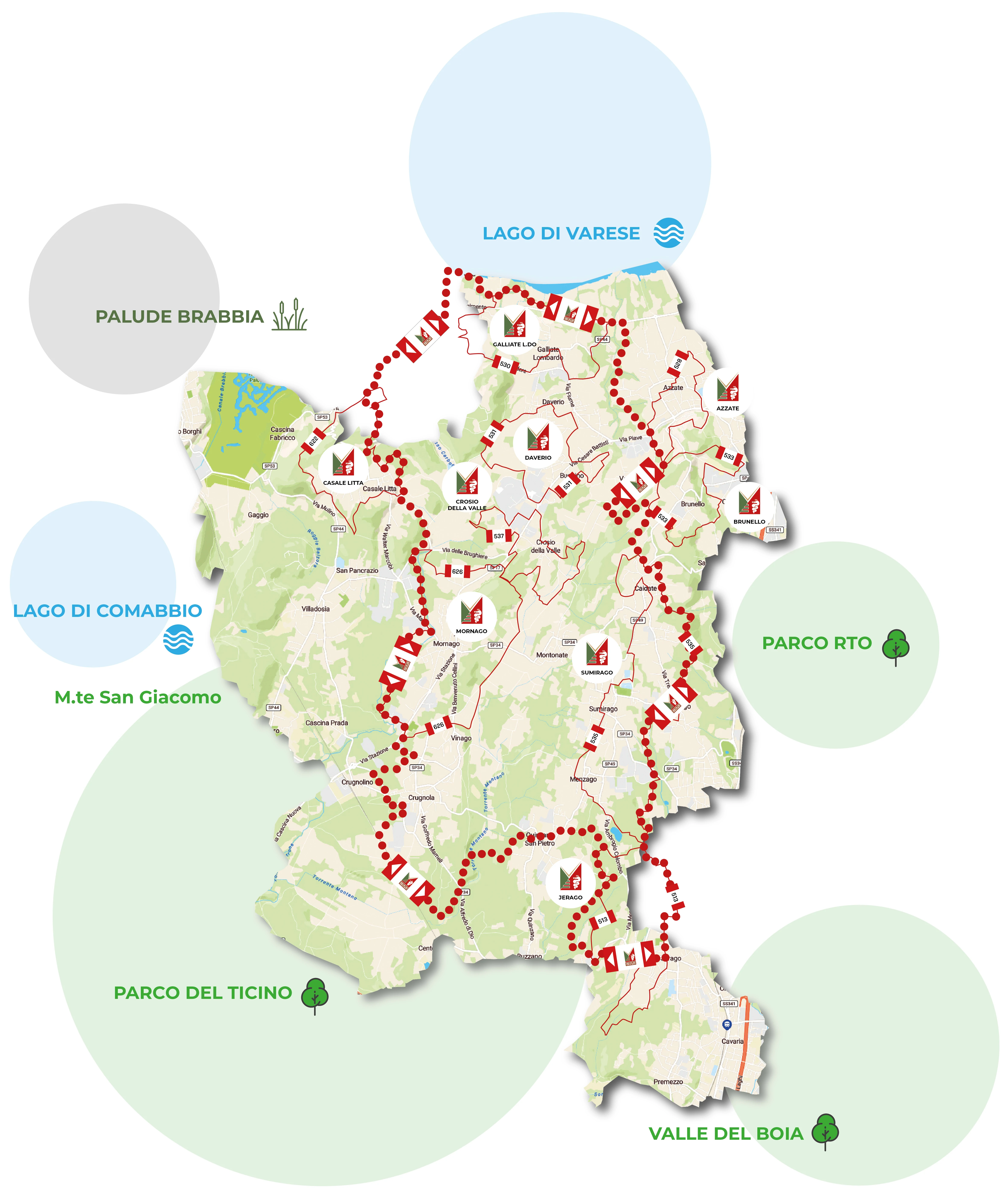 mappa generale ecomuseo